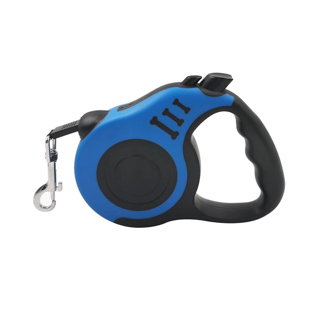 Laisse rétractable automatique en nylon pour chien, durable, 3 m et 5 m, pour chiot, marche, course, produits pour animaux de compagnie