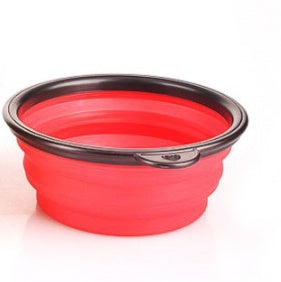 Distributeur d'eau 2 en 1 pour animaux de compagnie, bol portable en silicone pour voyage, pour chien et chat