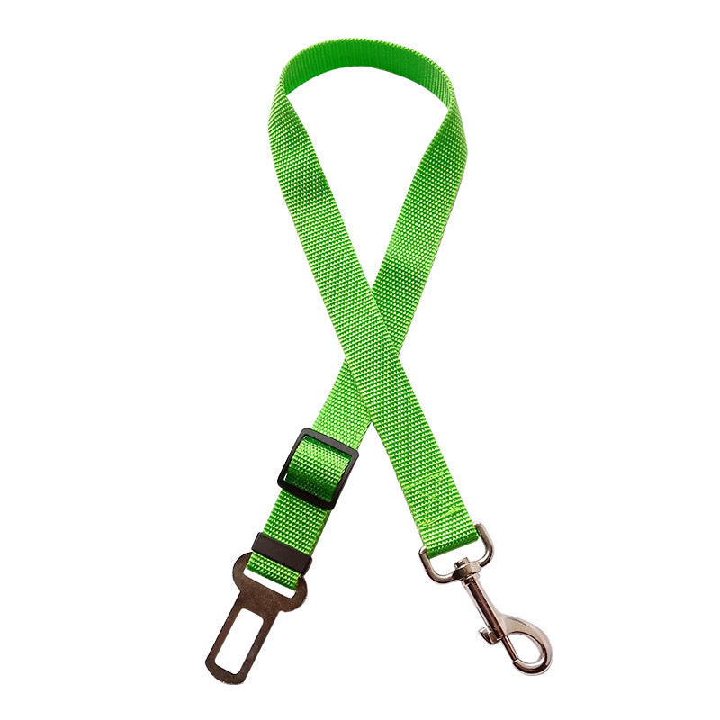 Ceinture de sécurité réglable pour chien et chat, harnais pour véhicule, clip de laisse, levier de sécurité, colliers de traction, accessoires pour chiens, produits pour animaux de compagnie