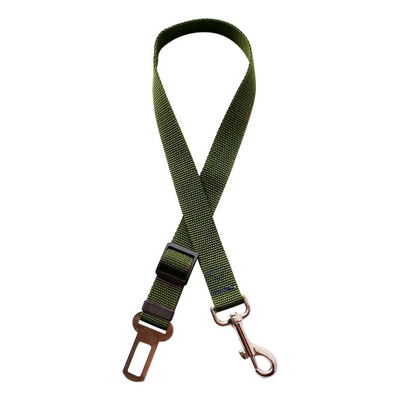 Ceinture de sécurité réglable pour chien et chat, harnais pour véhicule, clip de laisse, levier de sécurité, colliers de traction, accessoires pour chiens, produits pour animaux de compagnie