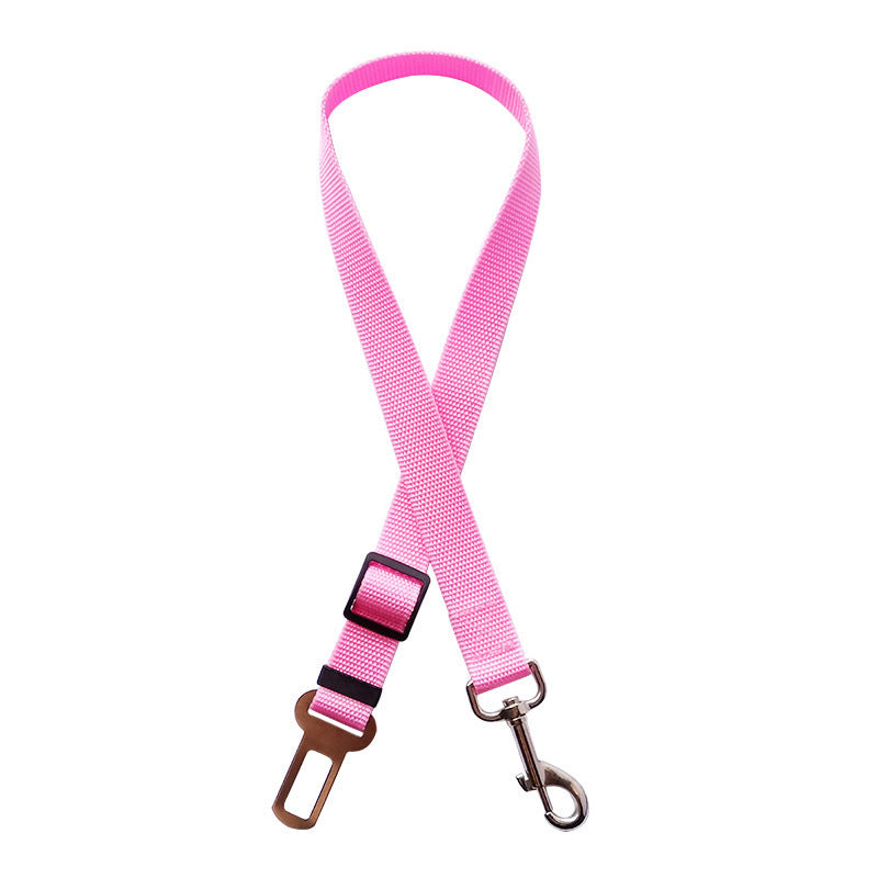 Ceinture de sécurité réglable pour chien et chat, harnais pour véhicule, clip de laisse, levier de sécurité, colliers de traction, accessoires pour chiens, produits pour animaux de compagnie