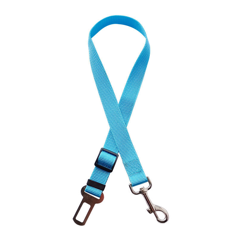 Ceinture de sécurité réglable pour chien et chat, harnais pour véhicule, clip de laisse, levier de sécurité, colliers de traction, accessoires pour chiens, produits pour animaux de compagnie
