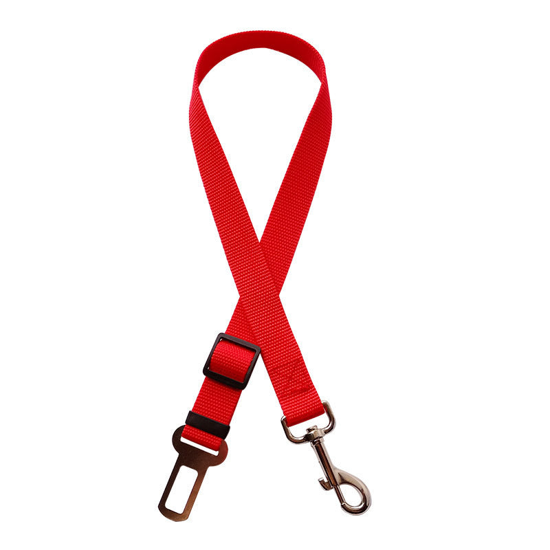 Ceinture de sécurité réglable pour chien et chat, harnais pour véhicule, clip de laisse, levier de sécurité, colliers de traction, accessoires pour chiens, produits pour animaux de compagnie
