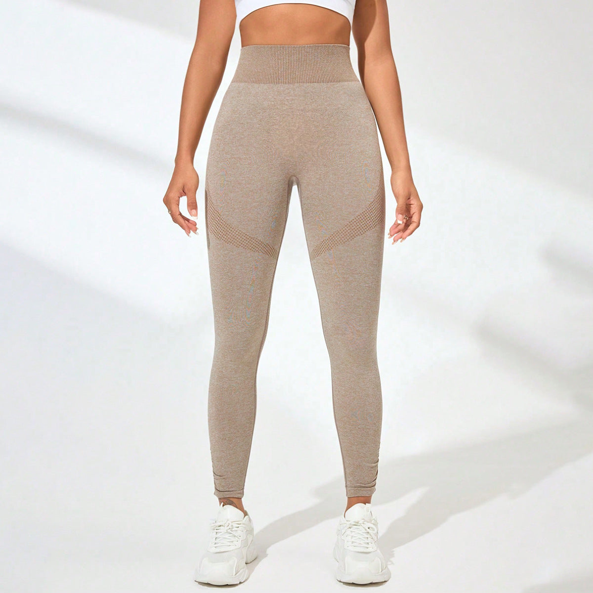 Pantalon de yoga moulant taille haute pour le fitness, le levage des hanches et la contraction du ventre