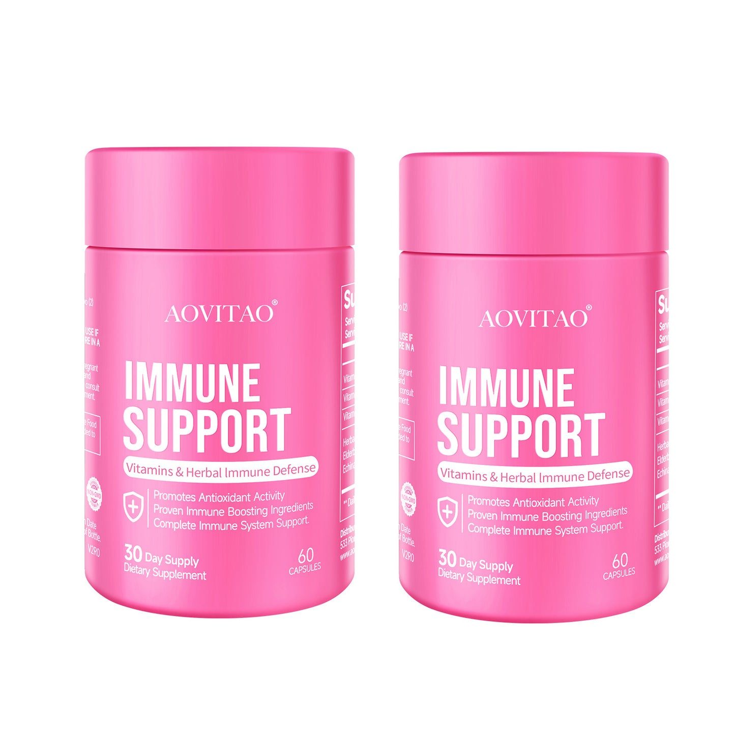 Natural Herbal Immune Defense Immunity Vitamins Supplement Booster And Mushroom Supplement With Lion's Mane, Reishi, Chaga, Cordyceps, Turkey Tail & More