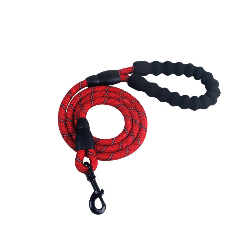 Laisse réfléchissante en nylon pour chien, idéale pour la marche, l'entraînement et la formation des petits et grands chiens.