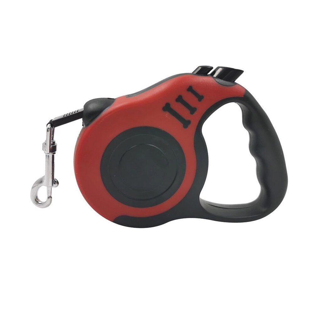 Laisse rétractable automatique en nylon pour chien, durable, 3 m et 5 m, pour chiot, marche, course, produits pour animaux de compagnie