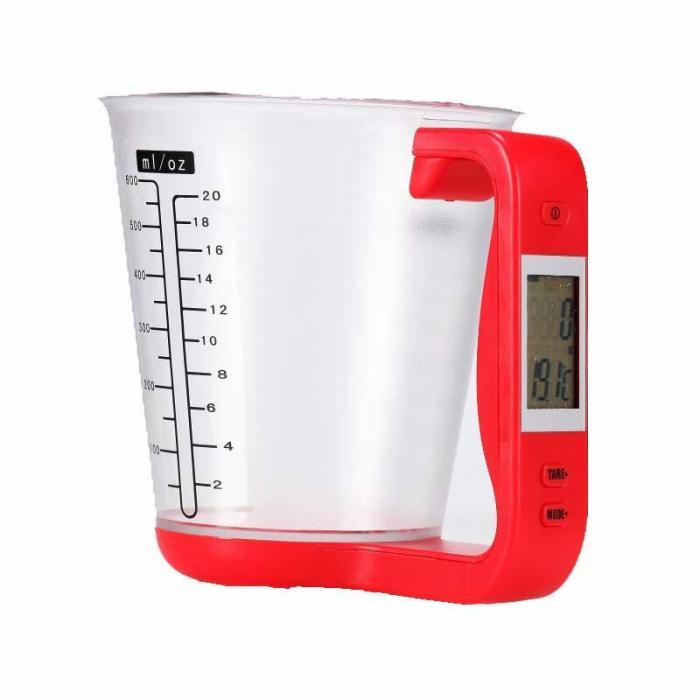 Balance de cuisine électronique avec tasse à mesurer