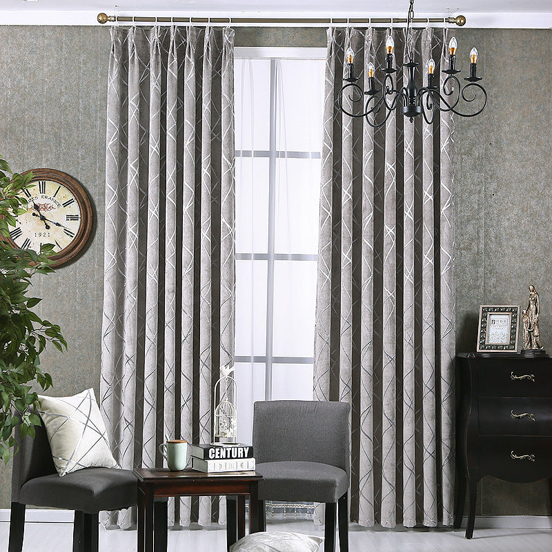 Rideaux occultants en chenille de couleur unie, simples, modernes et luxueux, pour salon
