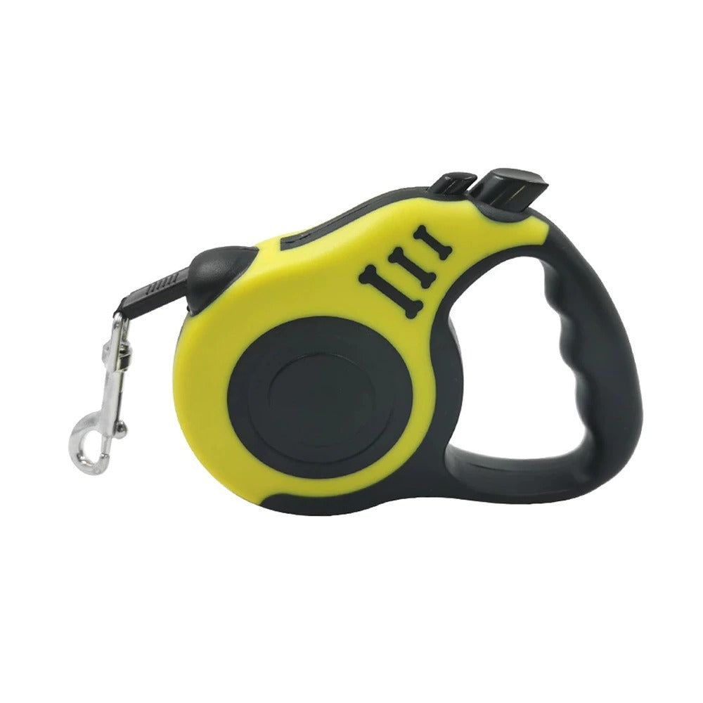 Laisse rétractable automatique en nylon pour chien, durable, 3 m et 5 m, pour chiot, marche, course, produits pour animaux de compagnie
