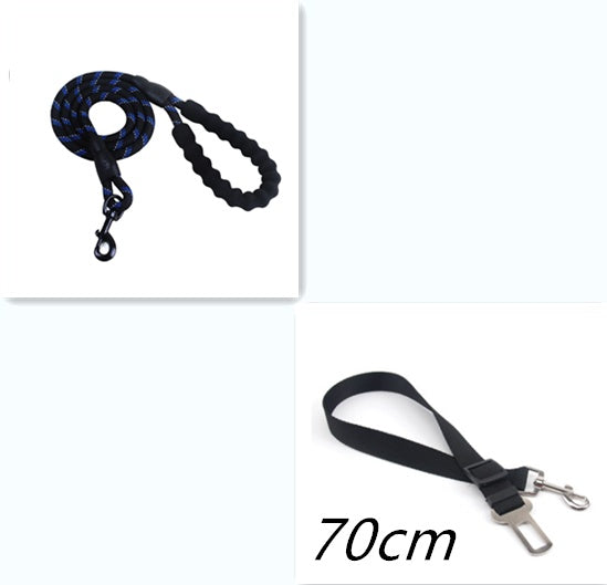 Laisse réfléchissante en nylon pour chien, idéale pour la marche, l'entraînement et la formation des petits et grands chiens.