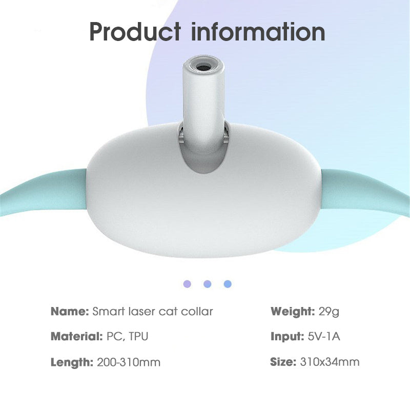Jouet automatique pour chat, collier intelligent pour taquiner le chat, chargement USB électrique, jouets amusants pour chaton, articles de dressage interactifs pour animaux de compagnie