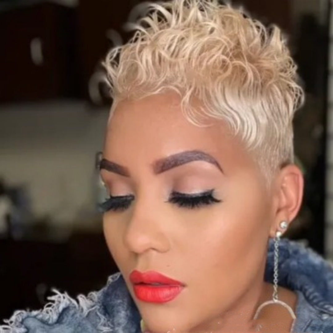 Creative Short Roll European And American Style Wig