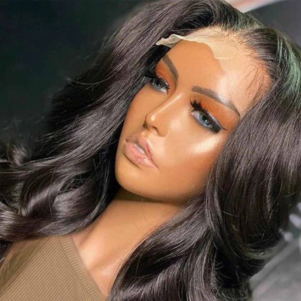 Rebecca Body Wave Lace Front Wigs T Part Lace Wigs Pre Plucked Transparent Lace Front Wigs Brazilian Body Wave Human Hair Wigs