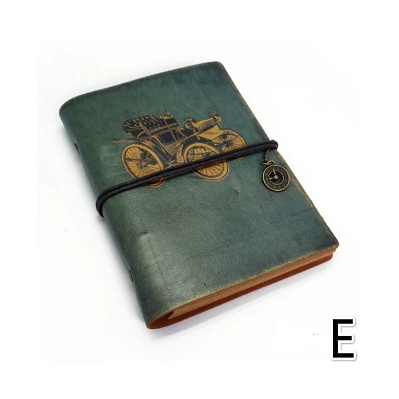 Carnet de notes vintage en cuir PU, planificateur créatif en papier kraft, carnet de croquis, agenda, carnet de notes, fournitures scolaires