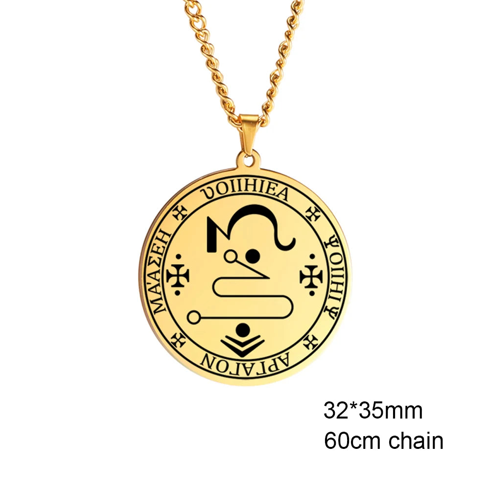 Colliers et pendentifs des 7 archanges de Dawapara, pentacle, amulette magique, protection porte-bonheur de la Saint-Michel, talisman surnaturel