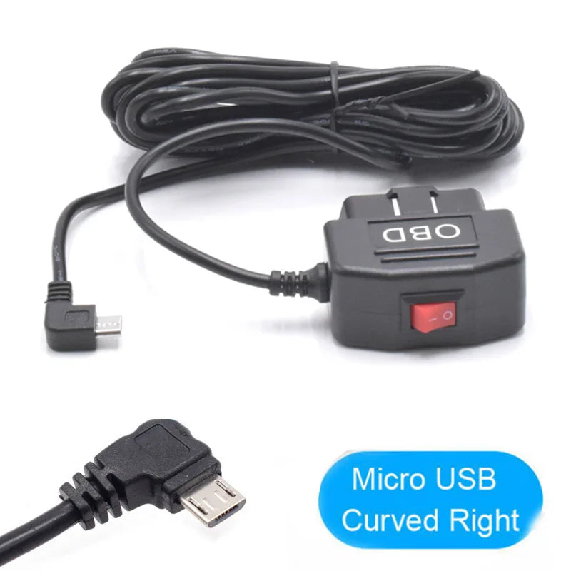XCGaoon 24Hours Car OBD Hardwire Kit With Mini Mico USB Port 5V 3A Charging Cable For XiaoMi 70Mai YI 360 Dash Cam DVR
