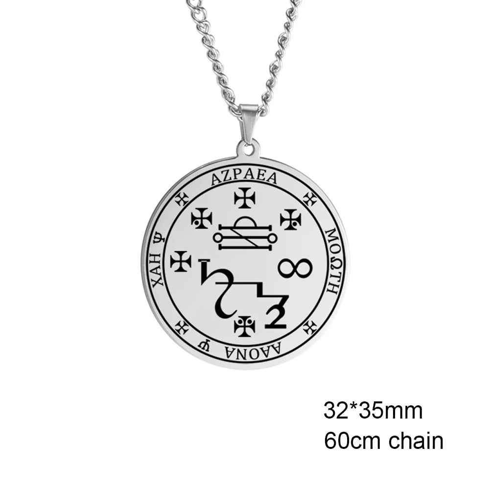 Colliers et pendentifs des 7 archanges de Dawapara, pentacle, amulette magique, protection porte-bonheur de la Saint-Michel, talisman surnaturel