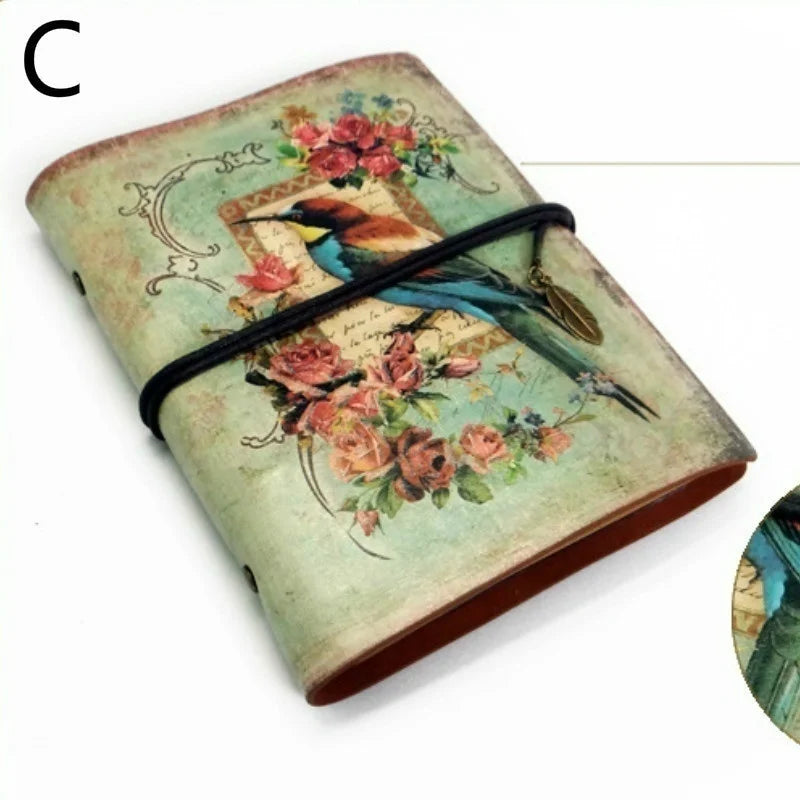 Carnet de notes vintage en cuir PU, planificateur créatif en papier kraft, carnet de croquis, agenda, carnet de notes, fournitures scolaires