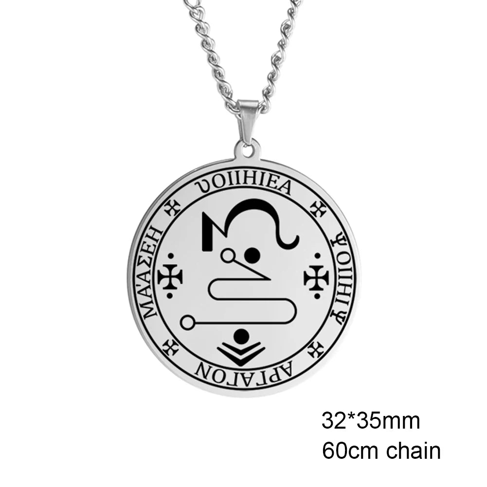 Colliers et pendentifs des 7 archanges de Dawapara, pentacle, amulette magique, protection porte-bonheur de la Saint-Michel, talisman surnaturel