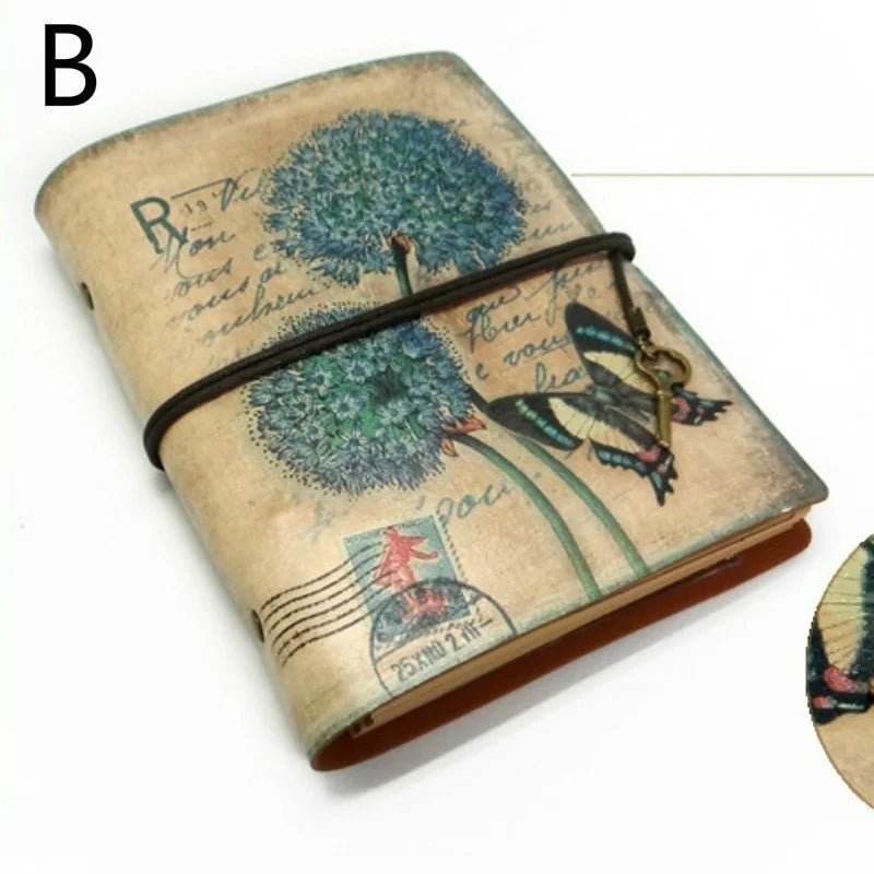Carnet de notes vintage en cuir PU, planificateur créatif en papier kraft, carnet de croquis, agenda, carnet de notes, fournitures scolaires