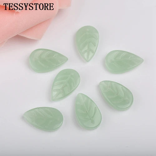 10pcs Small Leaf Shape Lampwork Beads Multi Gradient Color Glass Beads For Jewelry Making Handmade DIY Accessories