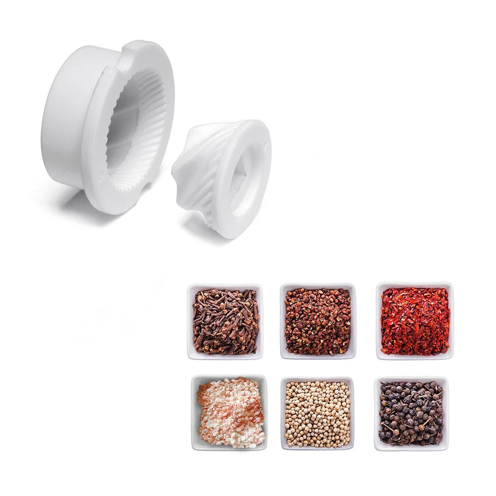 Salt and Pepper Mills, Solid Wood Pepper Mill with Strong Adjustable Ceramic Grinder 5" 8" 10" - Kitchen Tools by Leeseph
