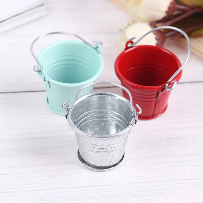 1 seau miniature pour maison de poupée, seau à eau, 1:12, maison de fées, cuisine, jeu de simulation, meubles classiques, jouets, cadeaux
