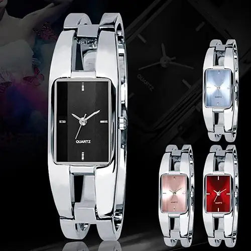 Montre-bracelet à quartz pour femme, cadran carré, couleur changeante, tendance, créative, pour homme et femme
