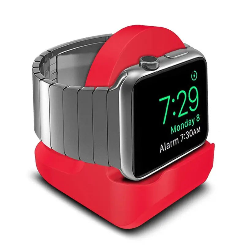 Silicone Charge Stand Holder Station Dock for apple watch Series 1/2/3/4 42mm 38mm 40mm 44mm Charger Cable