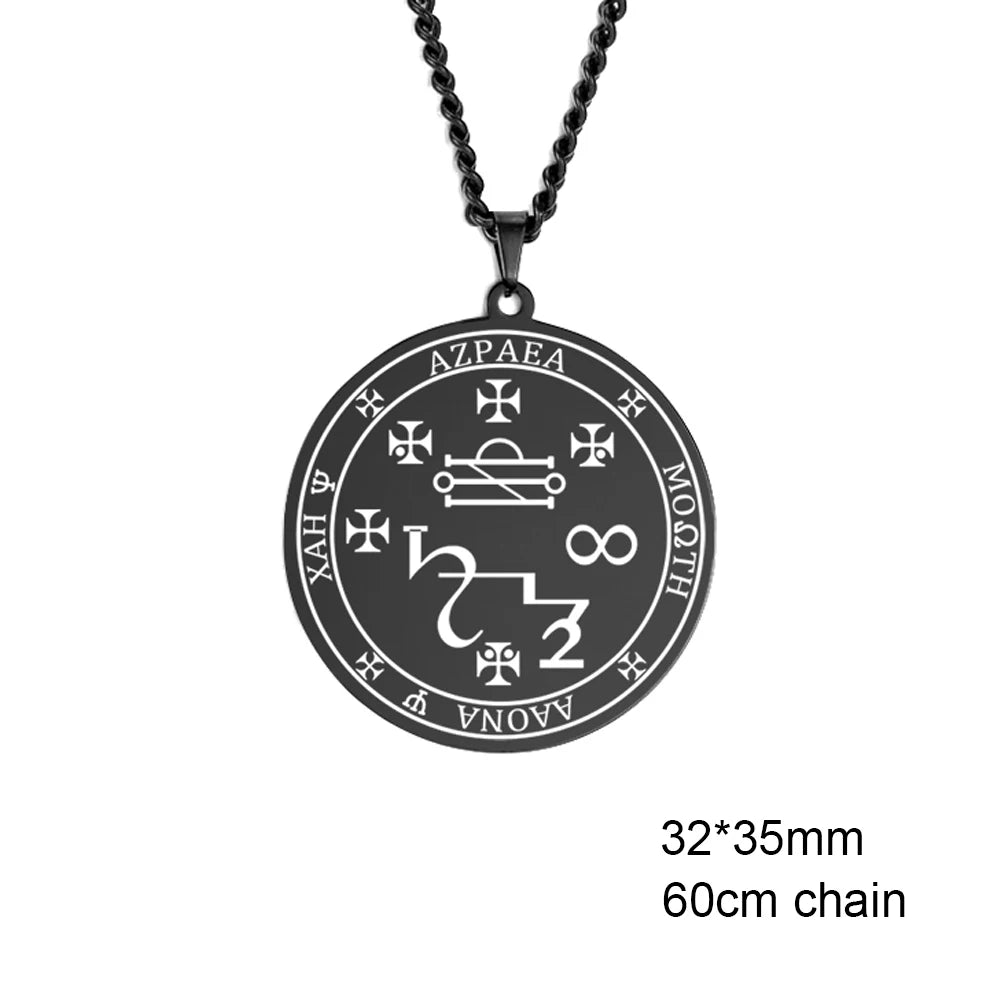 Colliers et pendentifs des 7 archanges de Dawapara, pentacle, amulette magique, protection porte-bonheur de la Saint-Michel, talisman surnaturel