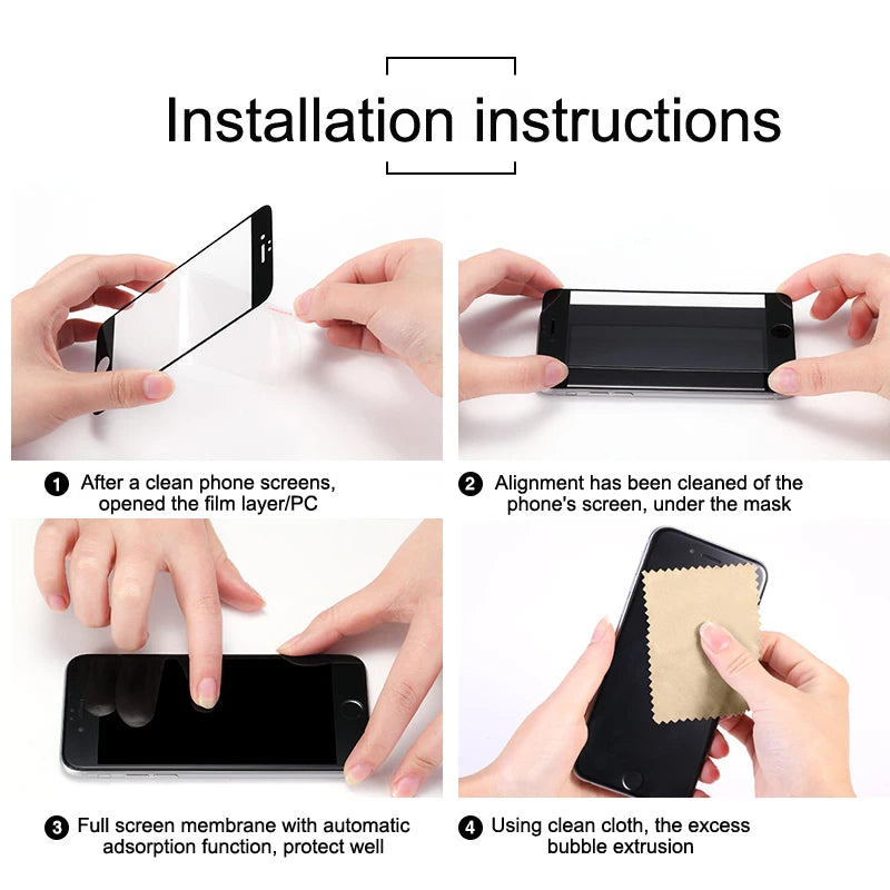 4pcs For Poco F6 Glass Poco F6 Tempered Glass Full Cover Glue Protective Film 9H HD Screen Protector Xiaomi Poco F6 PocoF6 F 6