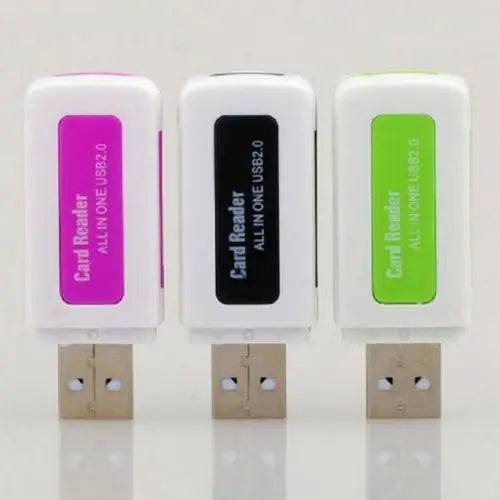 Lecteur de cartes mémoire portable 4 en 1 multiport haute vitesse avec emplacement pour carte TF M2 MS pour ordinateur