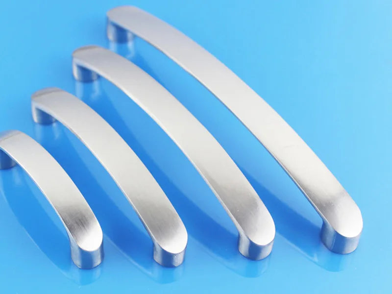 Poignées de meuble en alliage d'aluminium brossé pour porte de cuisine, tiroir, meuble moderne