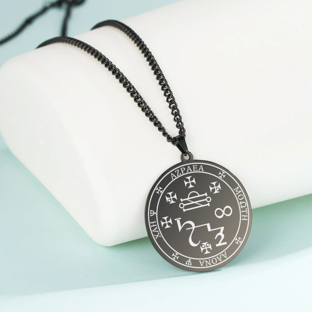 Colliers et pendentifs des 7 archanges de Dawapara, pentacle, amulette magique, protection porte-bonheur de la Saint-Michel, talisman surnaturel
