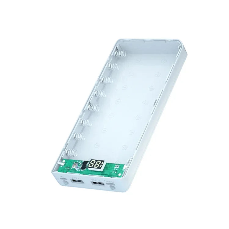 Dual USB Micro USB Type C Power Bank Shell 5V DIY Shell 18650 Holder Cases Detachable Battery Charge Storage Box Without Battery