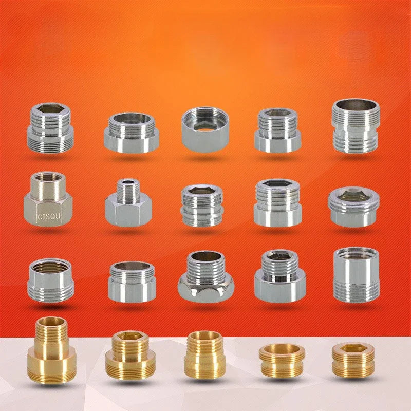 Water Faucet Coupler 1/2 To M16 M18 M20 M22 M24 M28 M32 Thread Connector Conversion Tap Adapter Fitting Bubbler Kitchen Bathroom