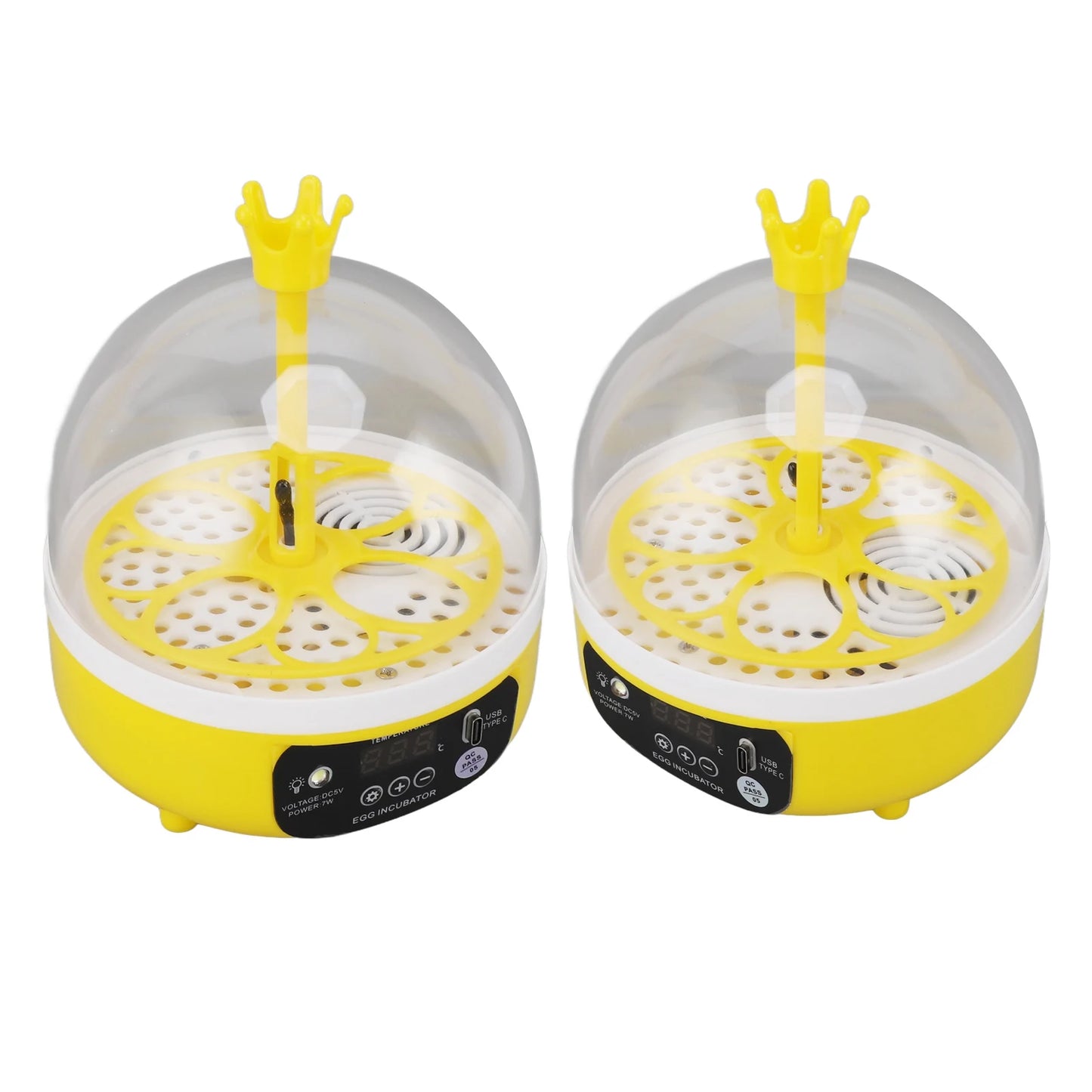Mini incubateur d'œufs pour la maison, contrôle automatique de la température et de l'humidité, 4 œufs, chandelle, machine à couver pour volailles, poulets, canards, Pi