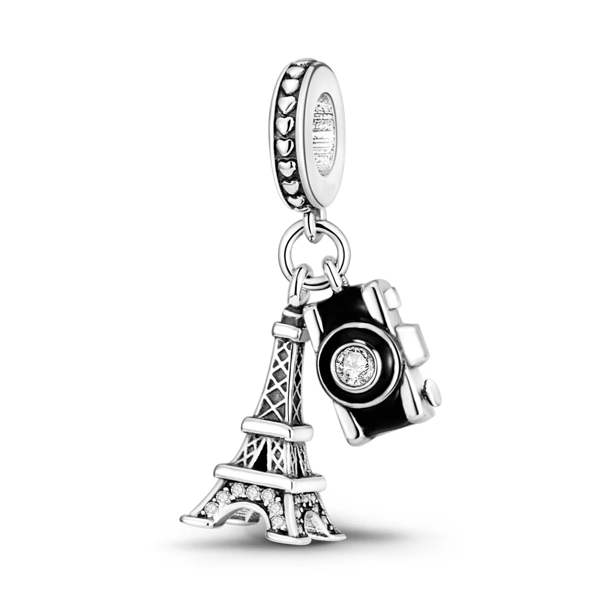 925 Sterling Silver Spots Series Charm Eiffel Tower Egypt Charms Pendant Fit MULA Original Sliver Bracelets DIY Jewelry Gifts