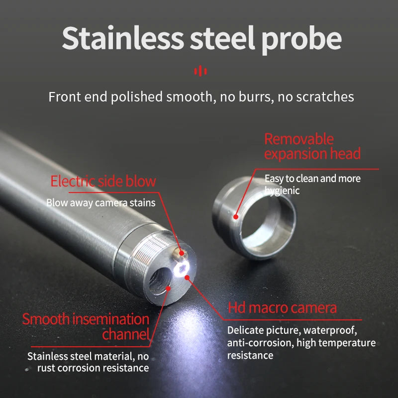 Cow Feeding Tools Cow Visual Artificial Insemination Gun Veterinary Breeding Tools Livestock Farm Endoscope Ai Insemination