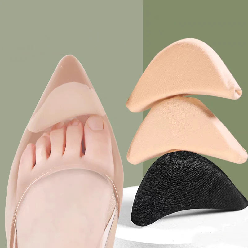 Coussinets d'insertion en éponge pour l'avant-pied, ajustement pour femmes, réduction de la taille des chaussures, soulagement de la douleur, semelles de remplissage pour talons hauts, coussin pour l'avant-pied et les orteils