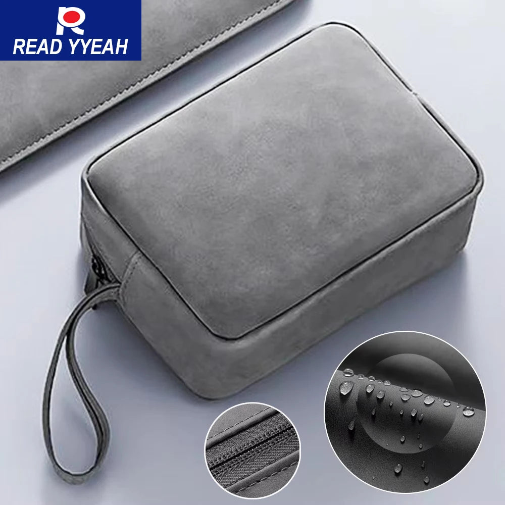 New 2025 Portable Bag Waterproof Grease Proof For iPhone 15 Pro Max Earphone Power Bank Cable Charger PC Digital Accessories Bag