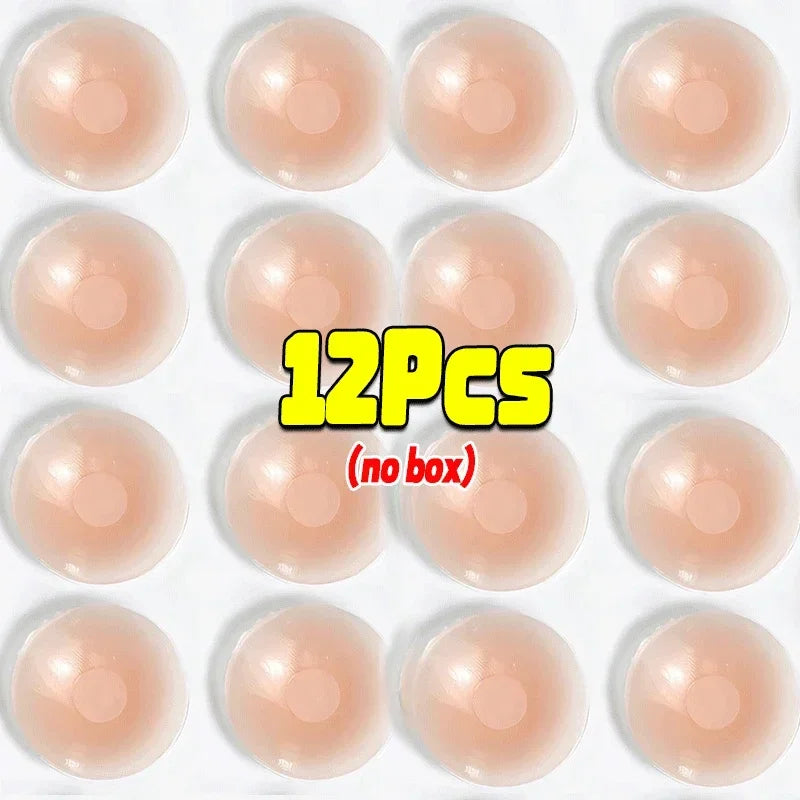 2-24PCS Invisible Self Adhesive Chest Paste Reusable Sticker Breast Petal Strapless Lift Up Bra Pad Silicone Petal Nipple Cover
