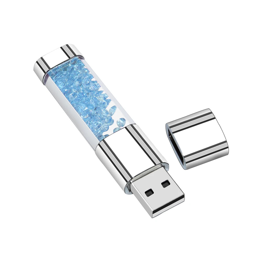 Crystal Diamond Usb Flash Drive 2.0 4GB 8GB 16GB 32GB 64GB 128GB Pendrive Stick Usb disk Memoria Stick Exquisite gift