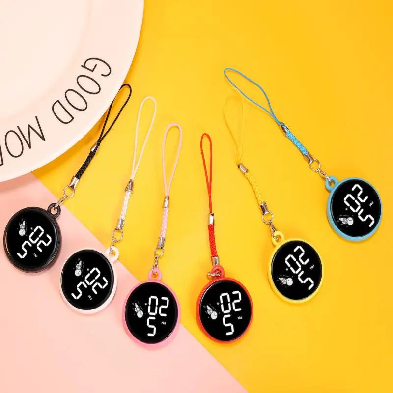 Montre LED créative à pendentif, montre électronique tactile simple pour écoliers du primaire