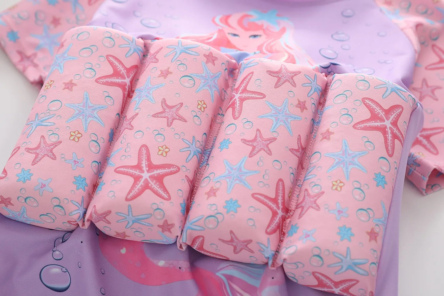 Maillots de bain flottants Ircomll pour enfants, maillots de bain 3 pièces pour petites filles, maillots de bain flottants princesse pour enfants, maillot de bain de plage pour enfants