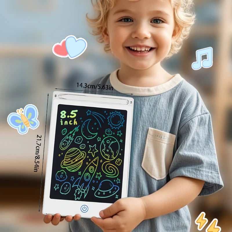 Tablette graphique LCD 8,5/10/12/16 pouces, tableau de dessin animé, jouets, cadeaux pour filles et garçons de 3 à 12 ans, bloc-notes pour enfants