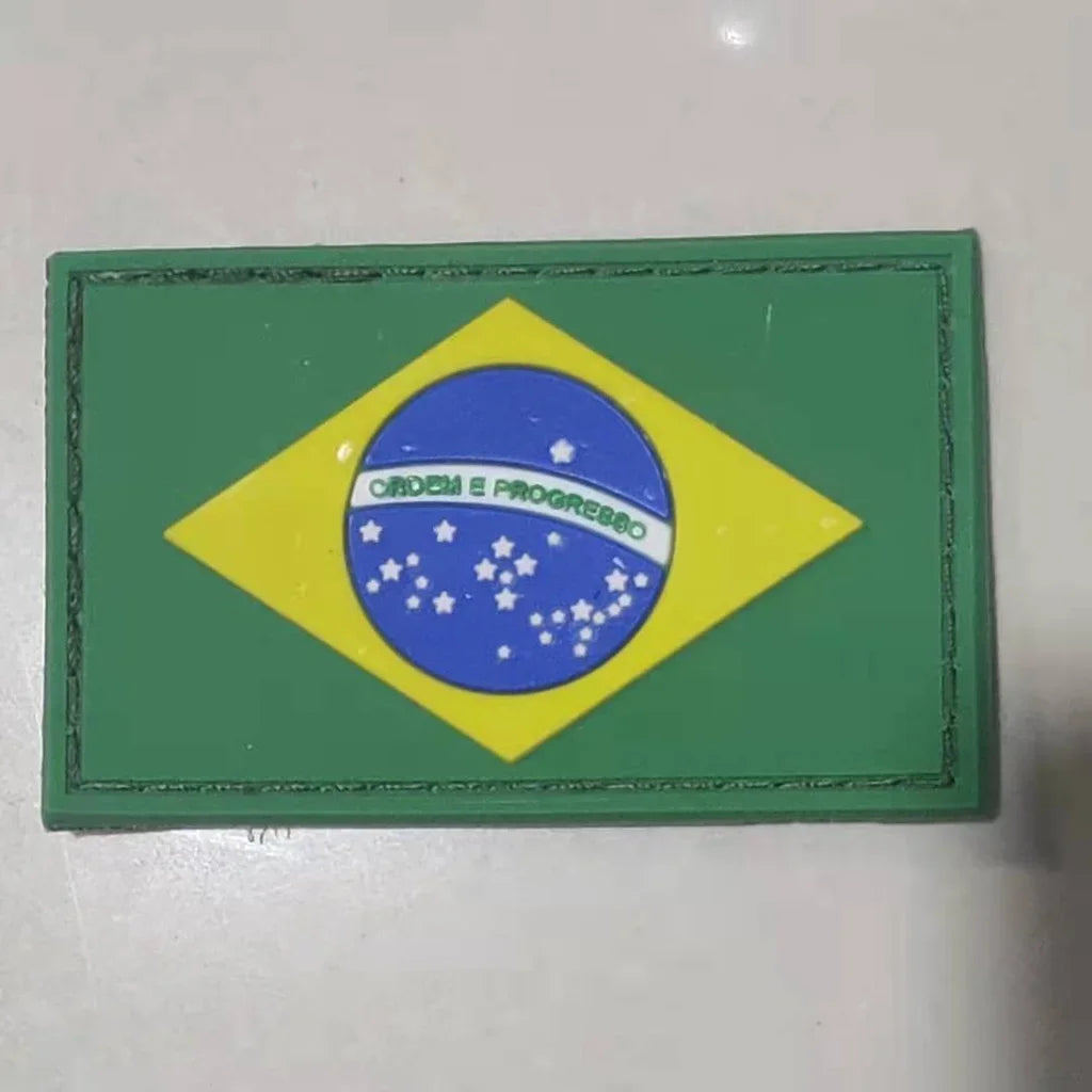 【We offer Customization】BR/CN/USA/MX/RU Removable Flag Sticker Patch Ornament on Tactical Backpack