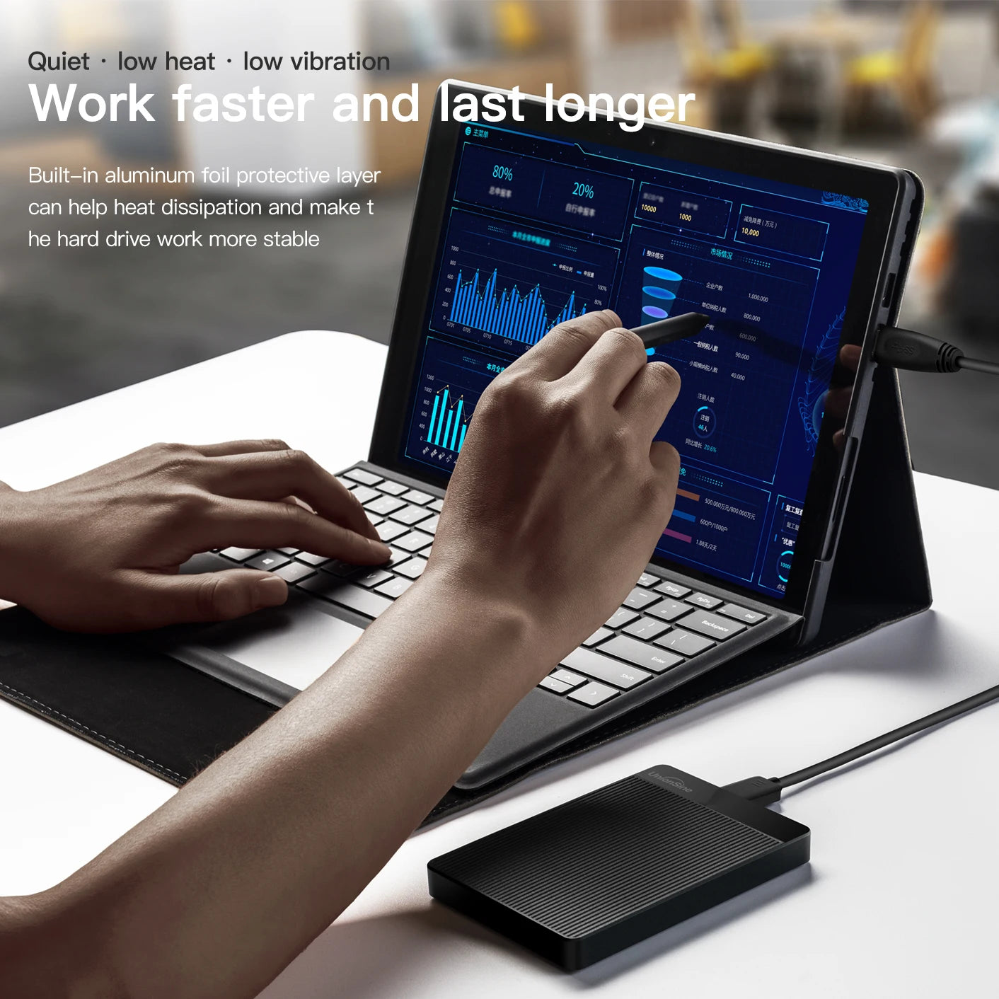 UnionSine Hdd External 2.5" Portable External Hard Drive disk 1tb/320gb/500gb/750gb Compatible for PC Desktop MacBook Computer