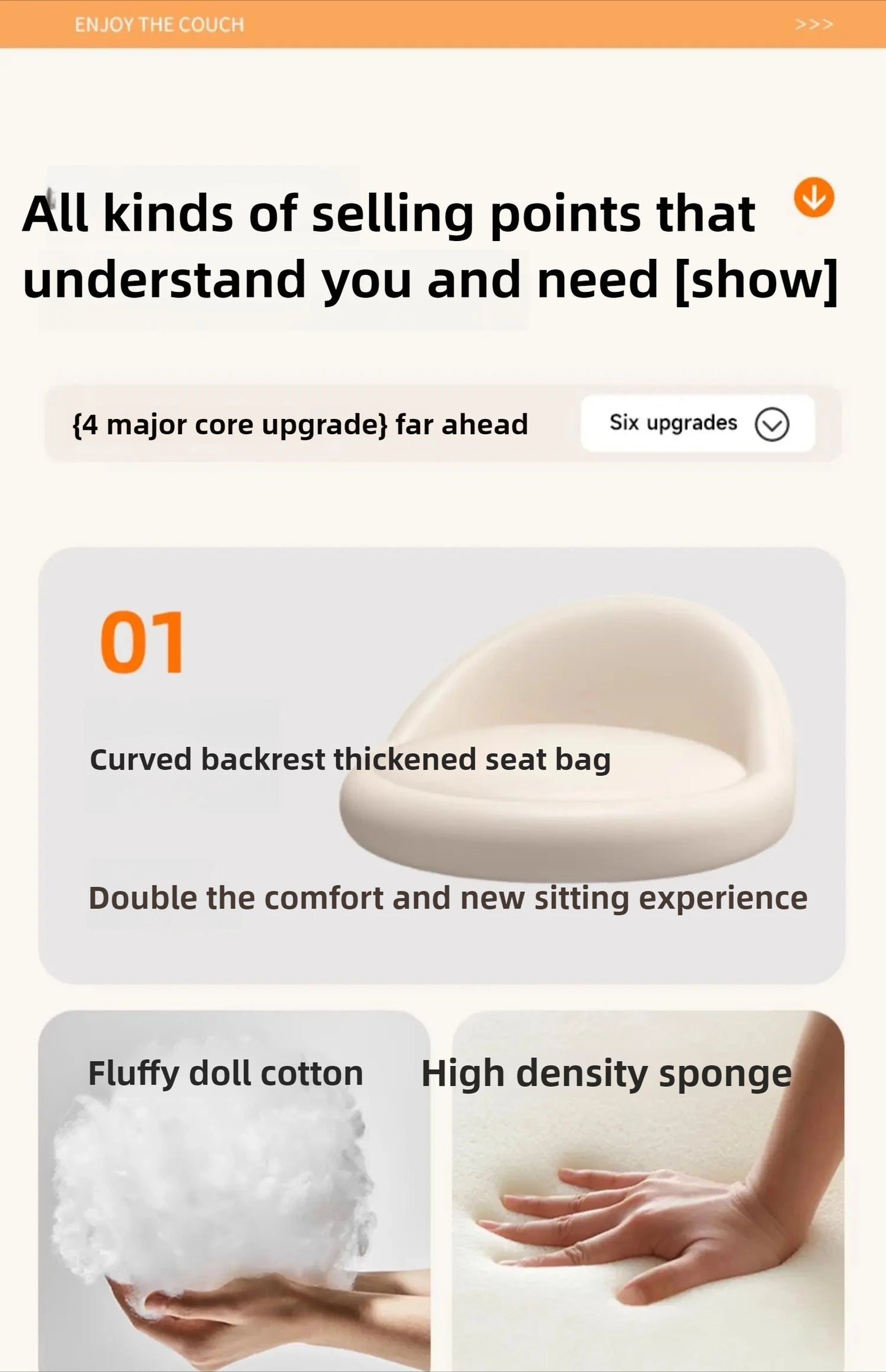 Minimalist Modern Home Elevated Foot Stool Adjustable Backrest Seat Creamy Milk Tea Shop Dining Stool Kitchen Island Seat